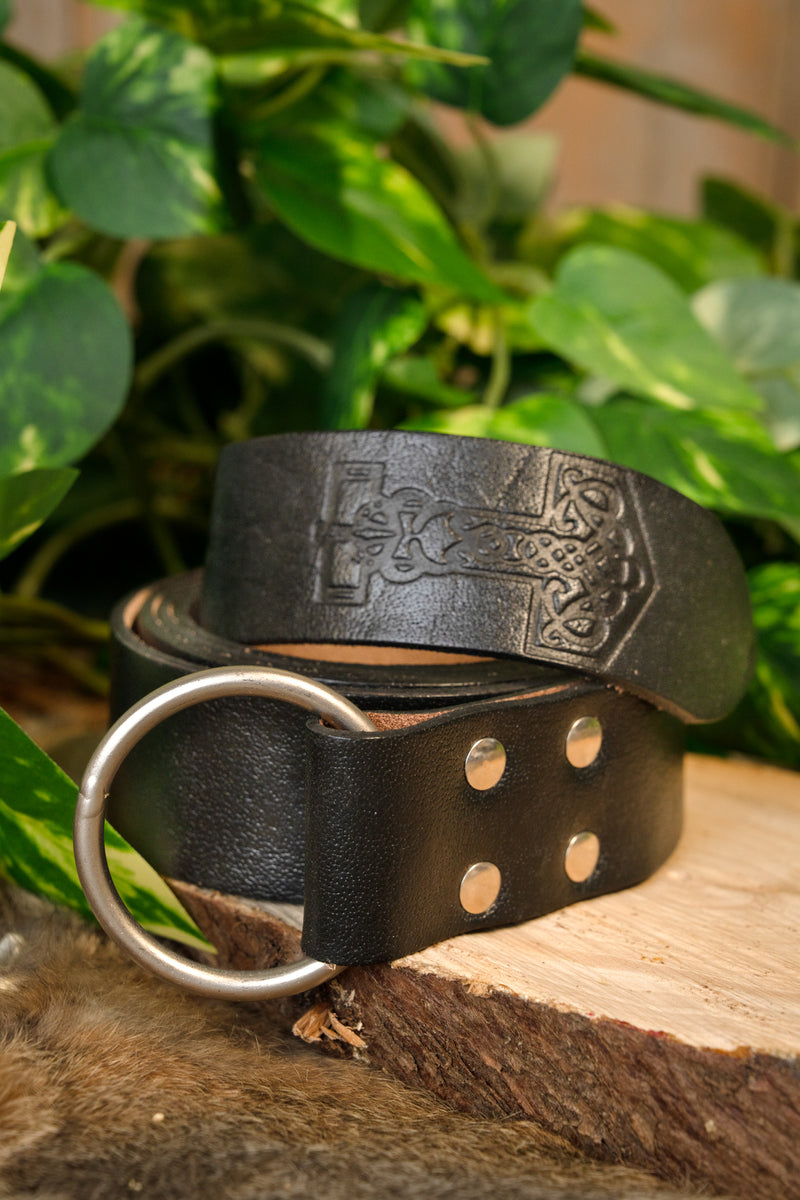 Gürtel mit Thorshammer, schwarz