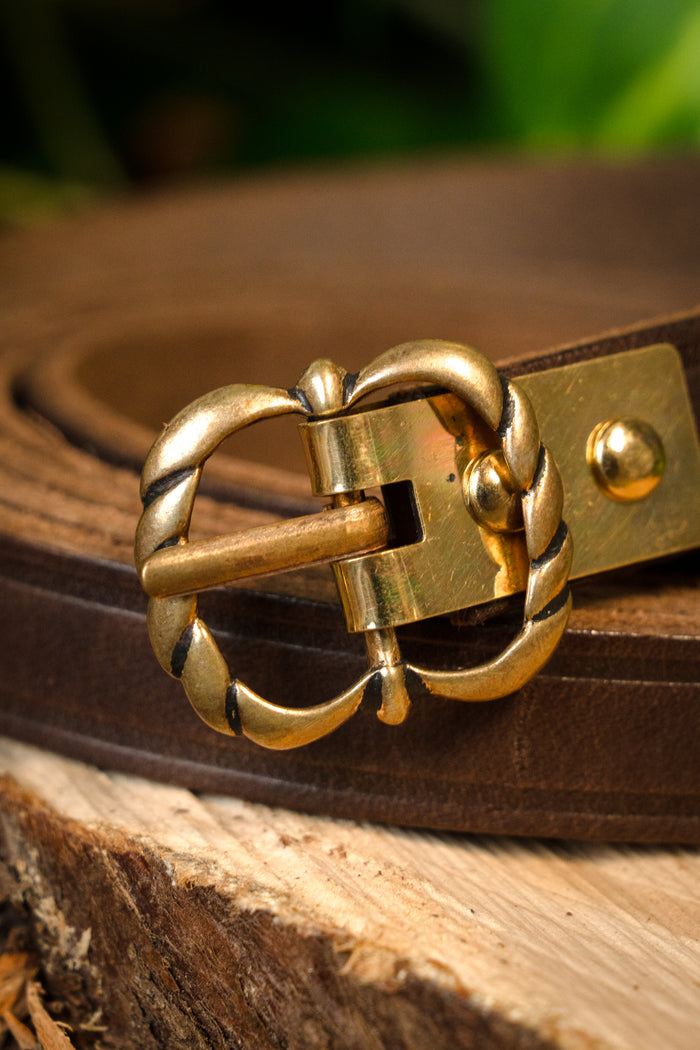 Middelalderligt bælte Neville, 150 cm, brun