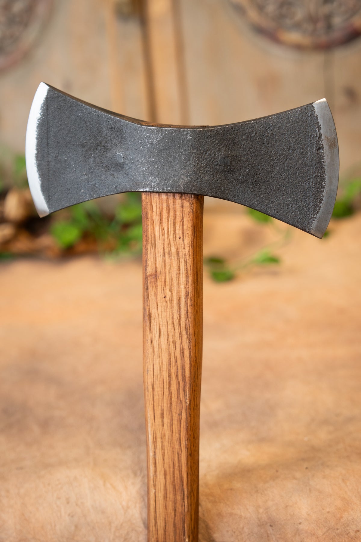 Dobbelt vikingøkse, sløv (battle-ready)