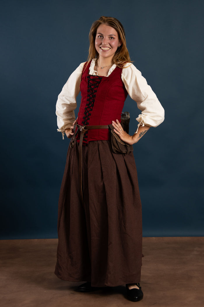 Ursula's body, wool blend, bordeaux red