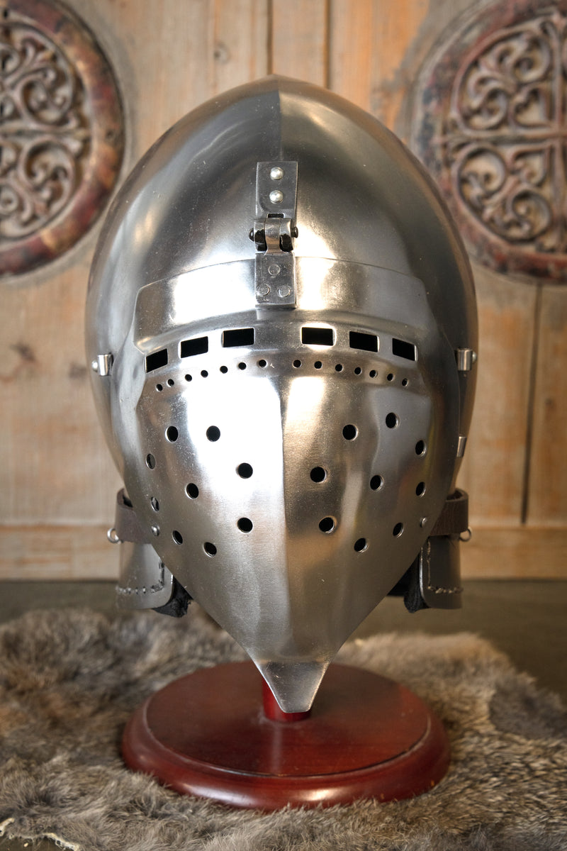 14th century klappvisier bascinet, 1.6 mm