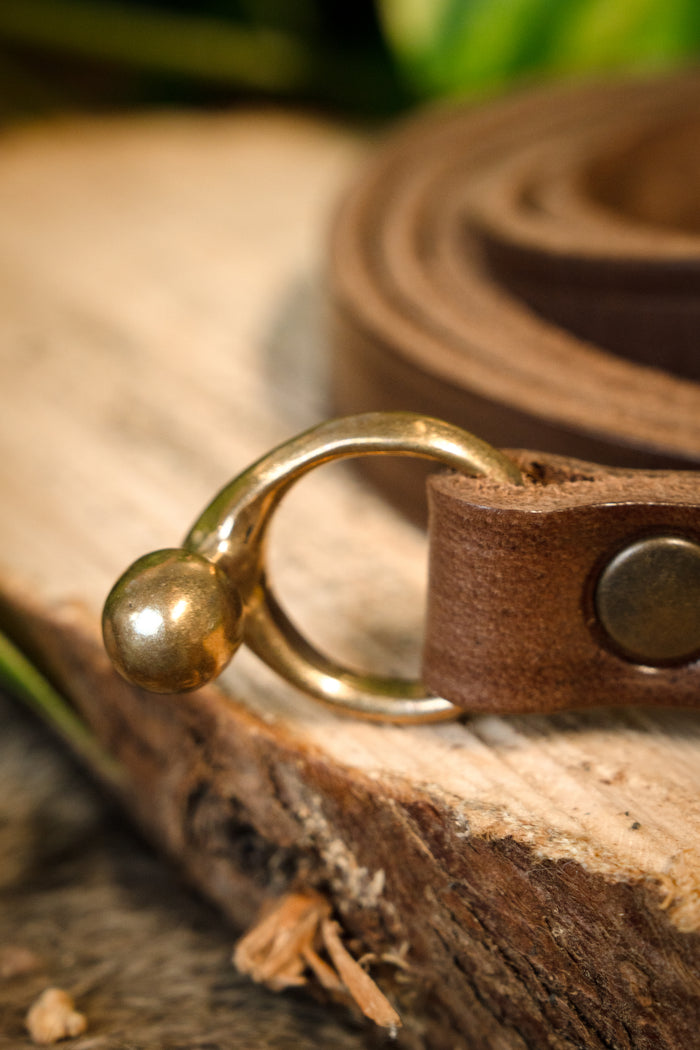 Celtycki pas La Tène z hakiem, brązowy