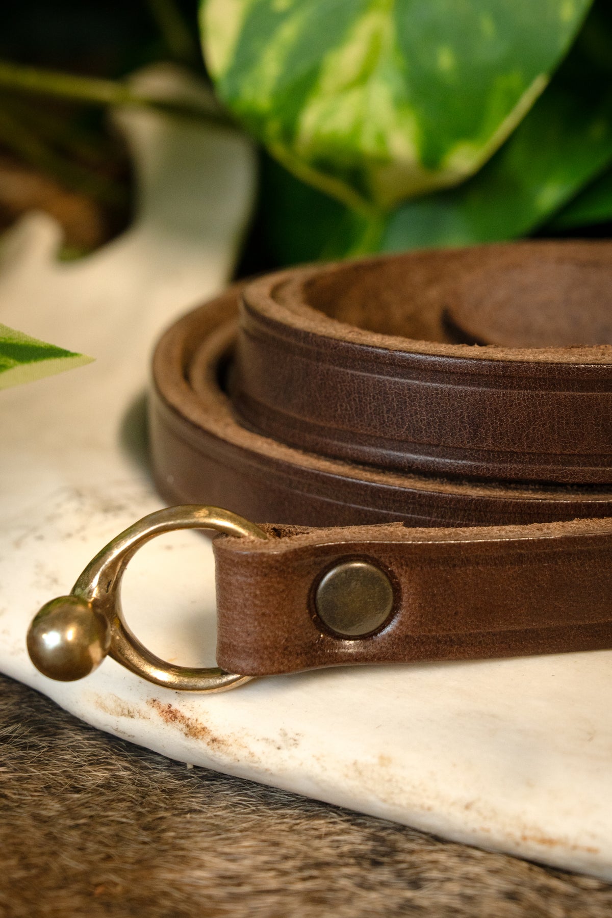 Celtycki pas La Tène z hakiem, brązowy