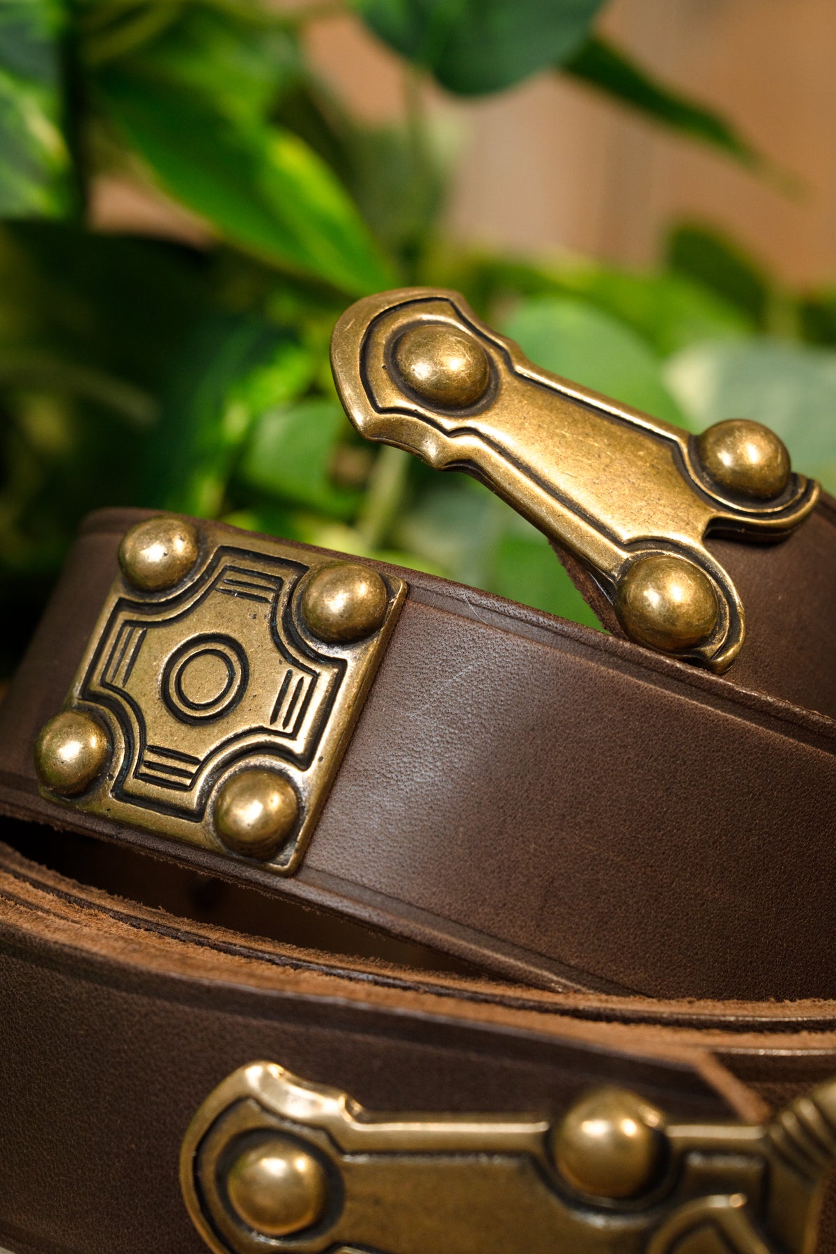 Germański pas Ballingen, 165 cm, brązowy