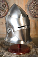 Große Bascinet aus dem 14. Jahrhundert, battle-ready, 1,6 mm