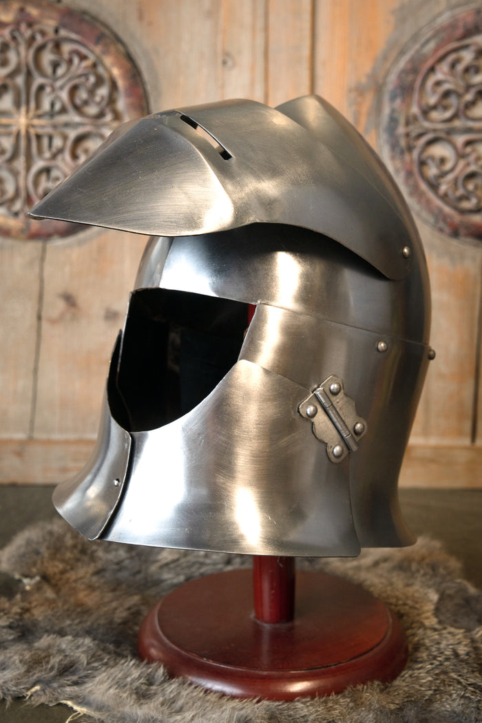 14e eeuwse grote bascinet battle-ready, 1.6 mm