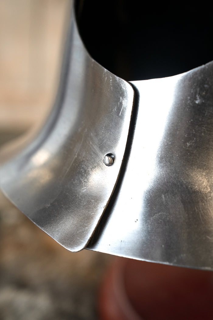 Große Bascinet aus dem 14. Jahrhundert, battle-ready, 1,6 mm