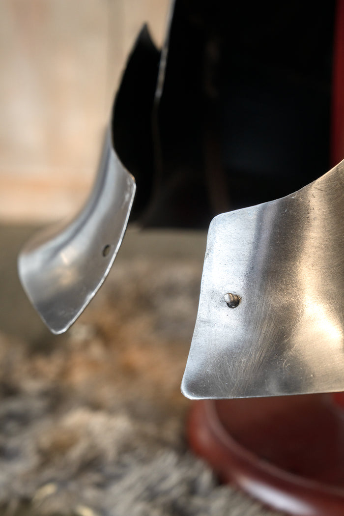 Große Bascinet aus dem 14. Jahrhundert, battle-ready, 1,6 mm