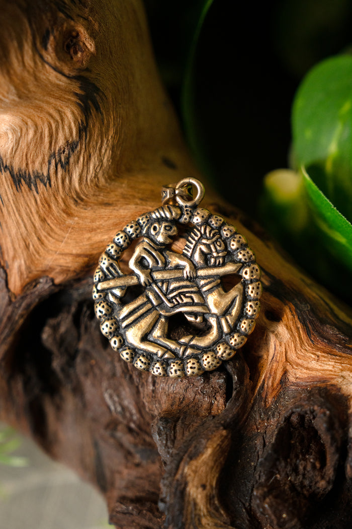 Amulette de cavalier Gokstad, bronze