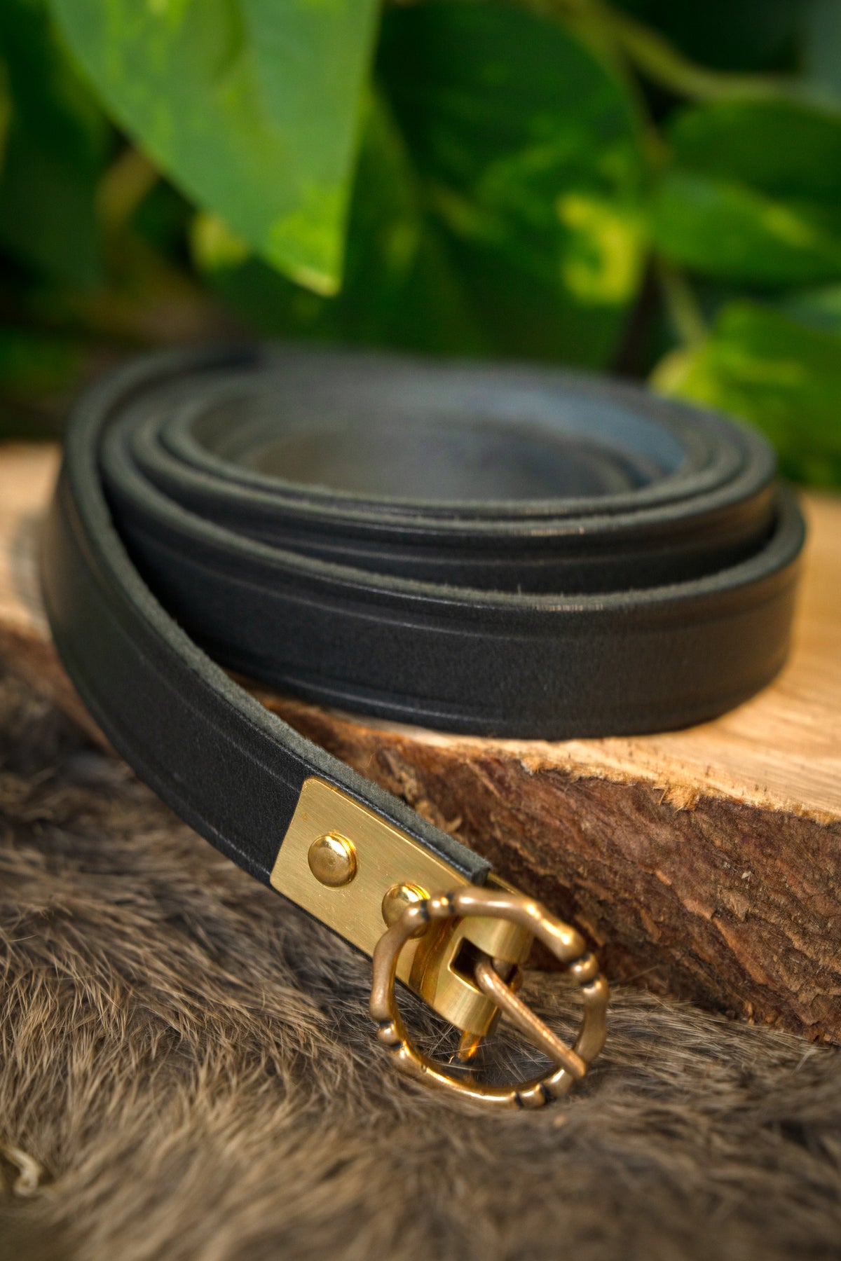 15. århundredes bælte Anjou, sort, 150 cm