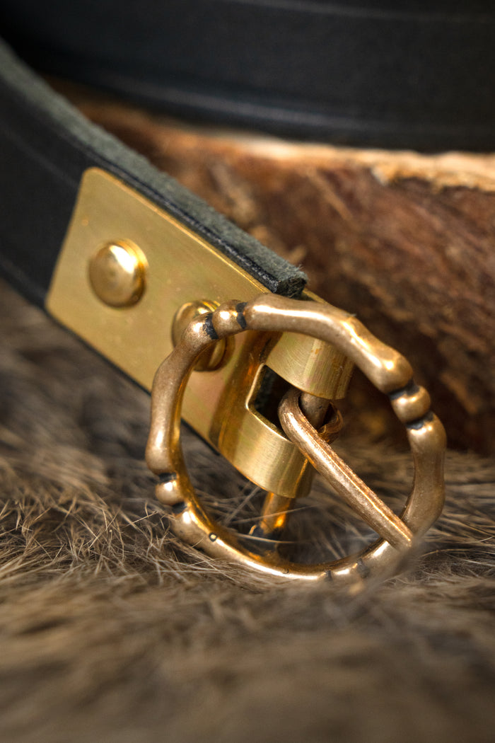 Ceinture du XVe siècle Anjou, noire, 150 cm