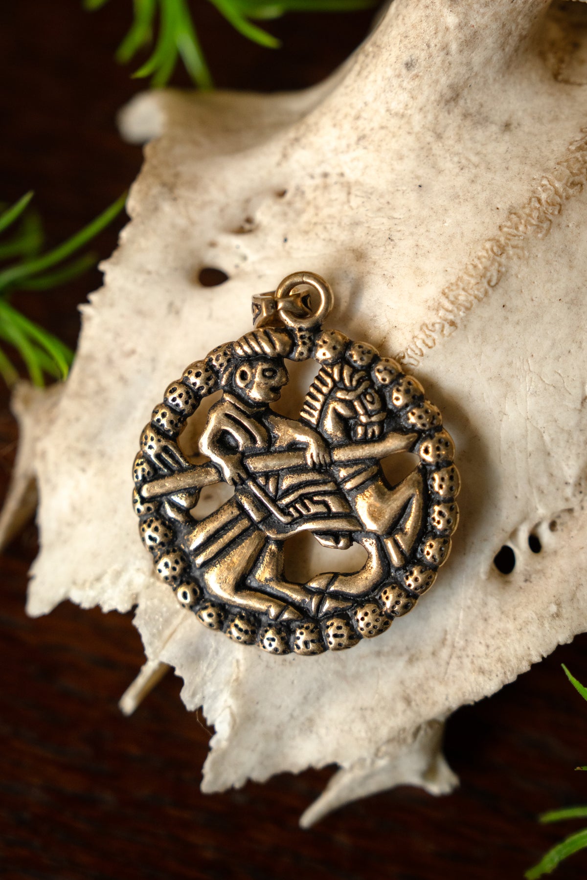 Amulette de cavalier Gokstad, bronze