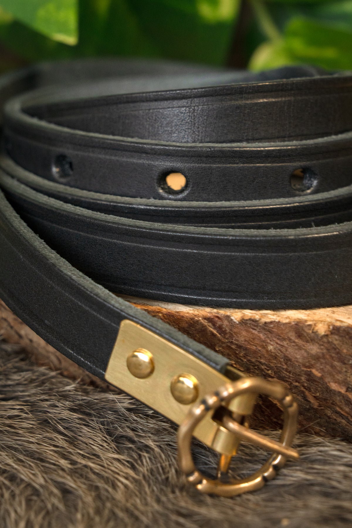 15. århundredes bælte Anjou, sort, 150 cm