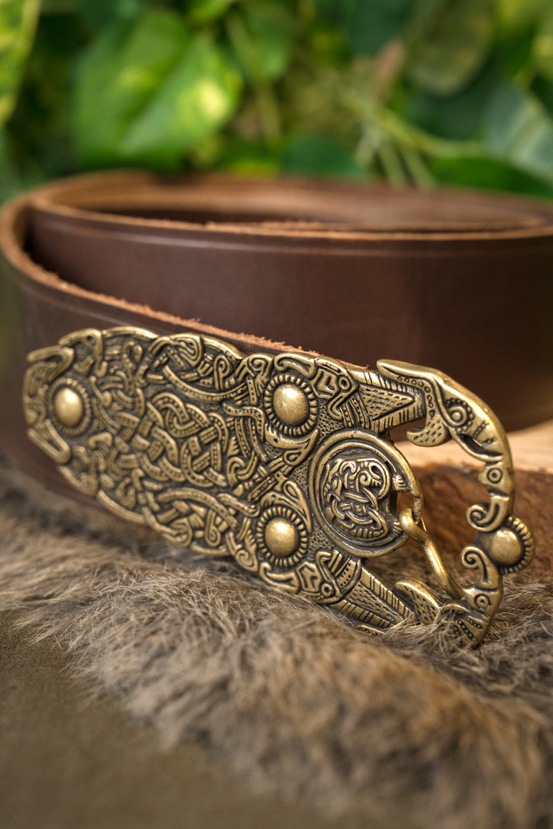 Angelsaksische riem Sutton Hoo, bruin