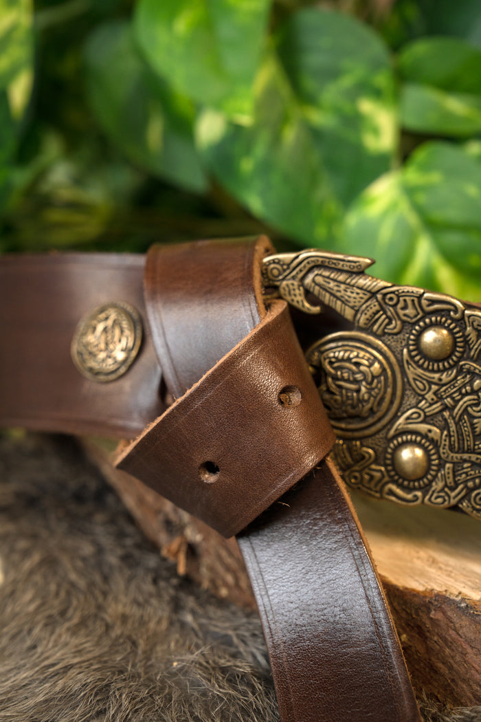 Anglo-Saxon belt Sutton Hoo, brown