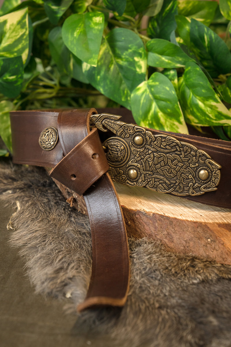 Angelsaksische riem Sutton Hoo, bruin