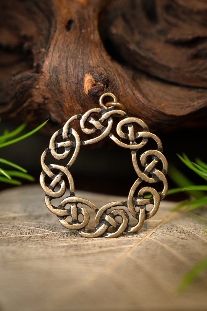 Amulette Couronne celtique, bronze