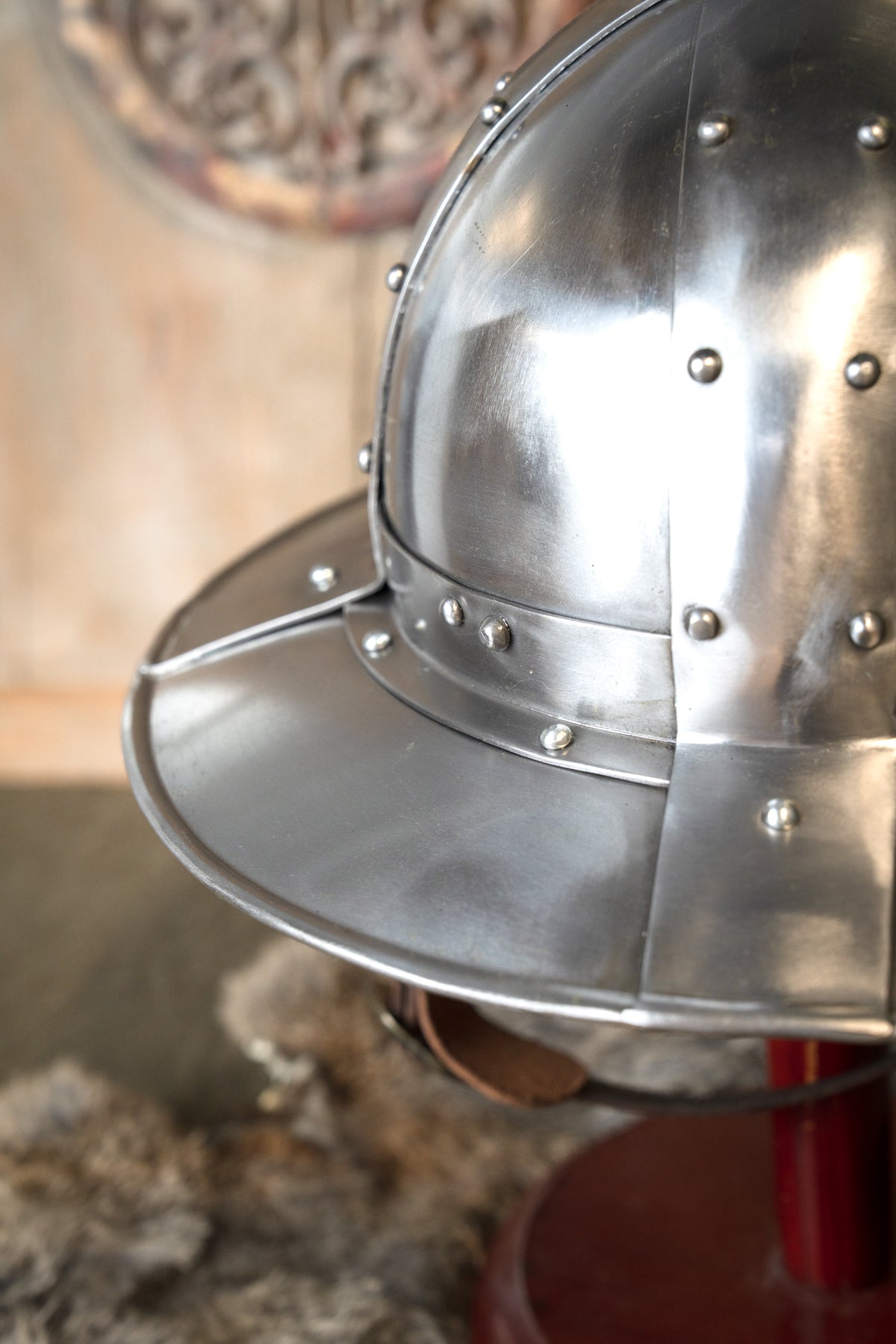 Crusader kettle hat with spangen, 2 mm (battle-ready)