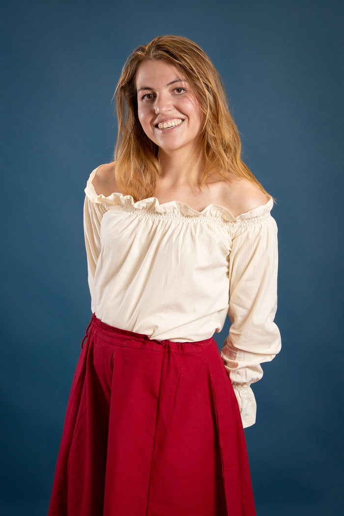 Renæssancebluse Elizabeth, creme