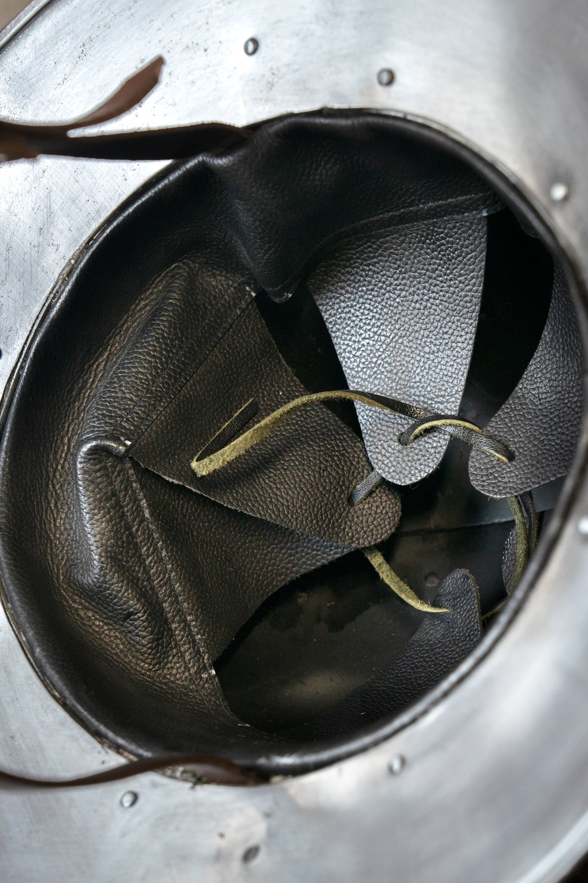 Crusader kettle hat with spangen, 2 mm (battle-ready)