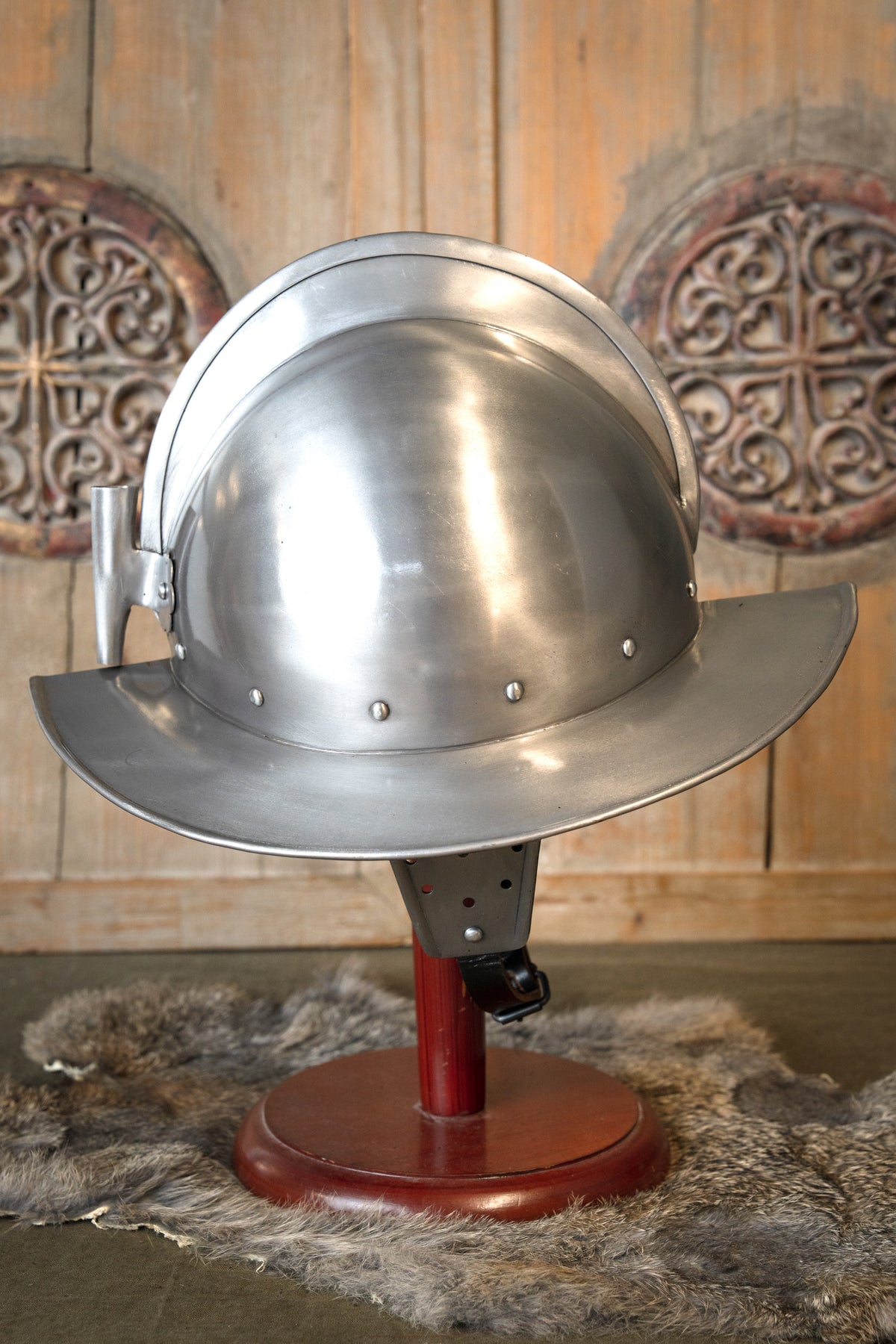 Morion med fjerholder, 1–1,2 mm