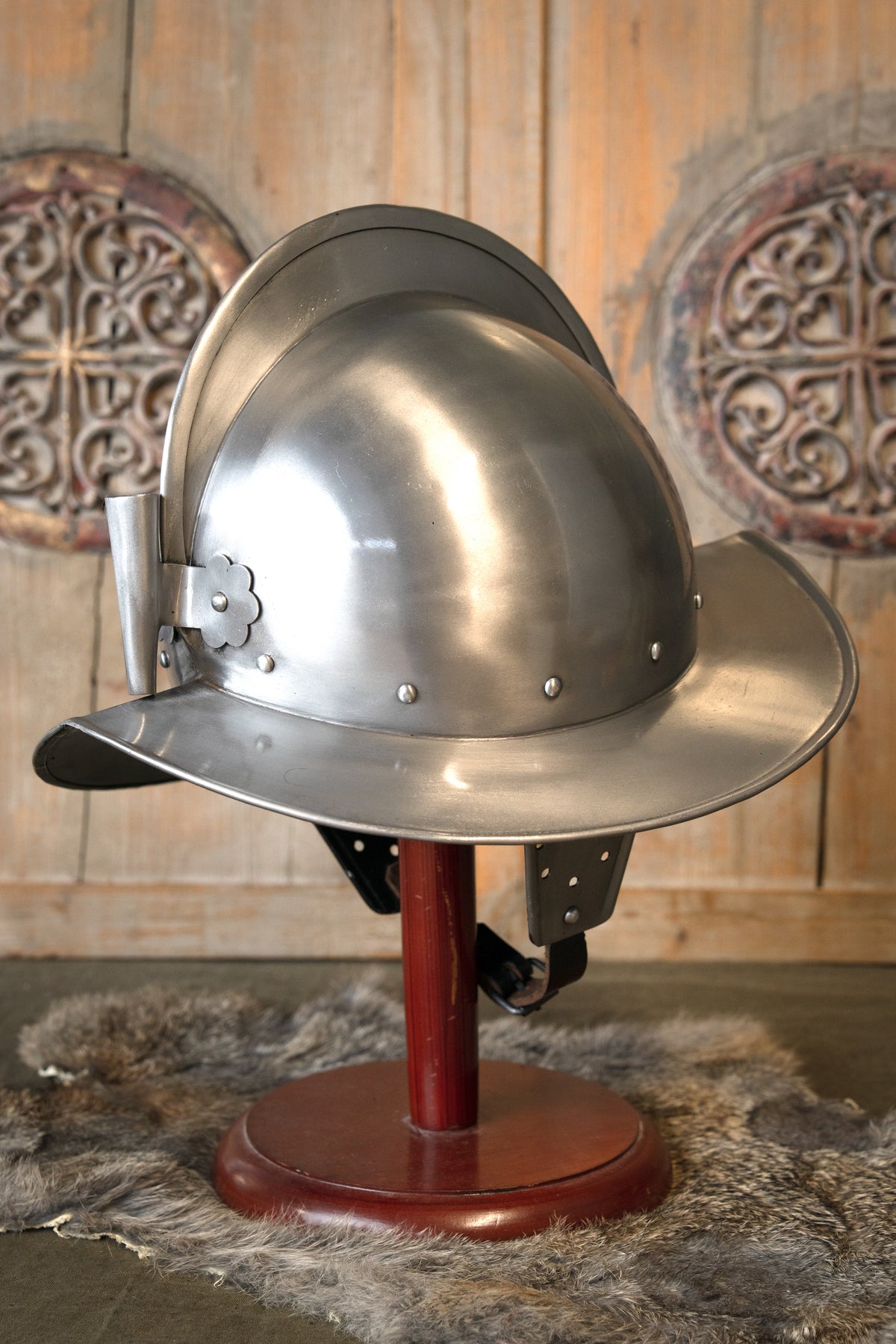 Morion med fjerholder, 1–1,2 mm