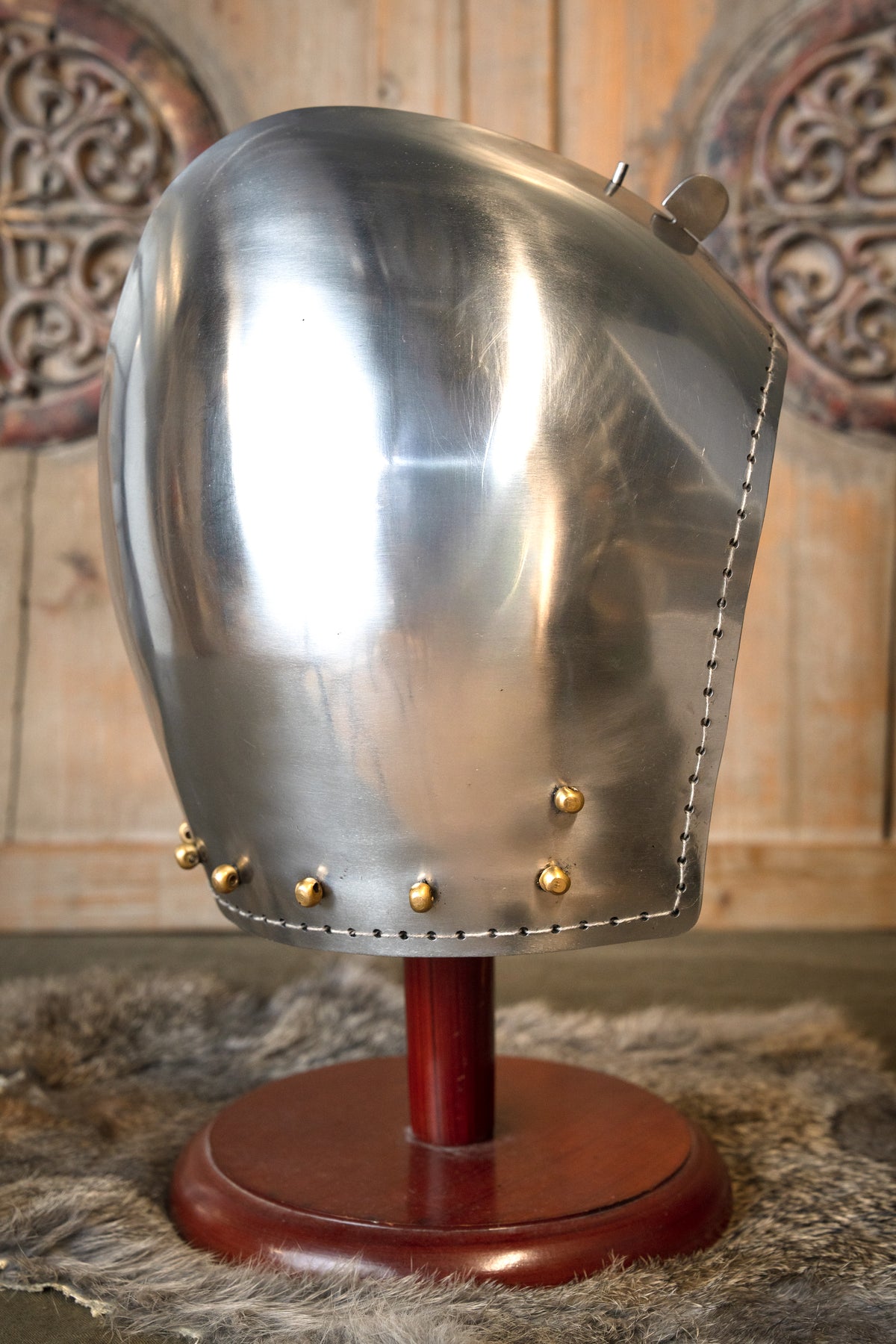 Bascinet mit Klappvisier, 2 mm (battle-ready)