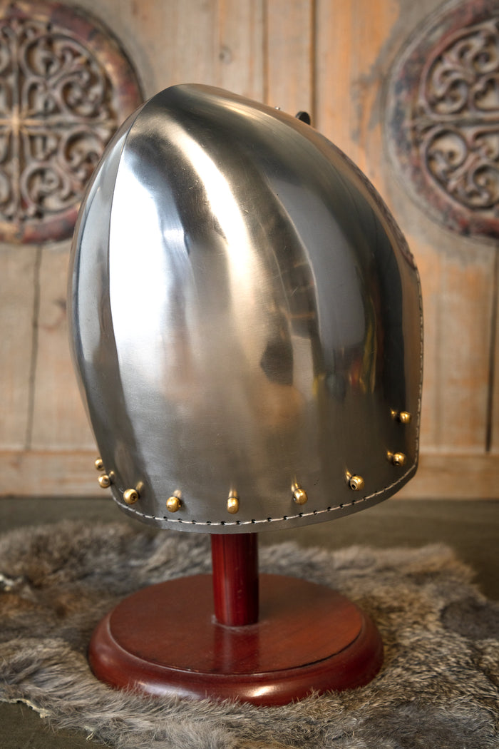 Bascinet mit Klappvisier, 2 mm (battle-ready)