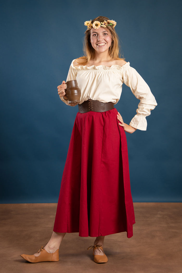 Renæssancebluse Elizabeth, creme