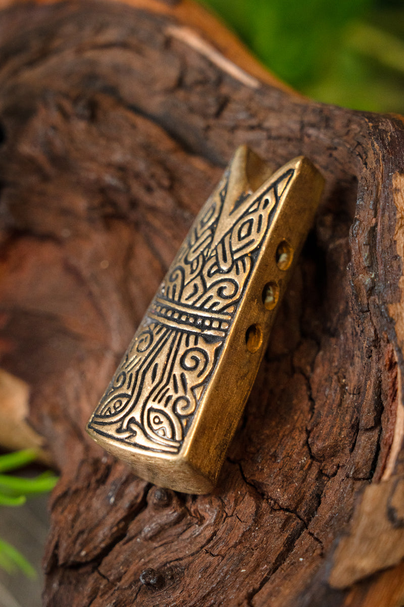 Gotland Fischkopfschmuck Größe L, Bronze