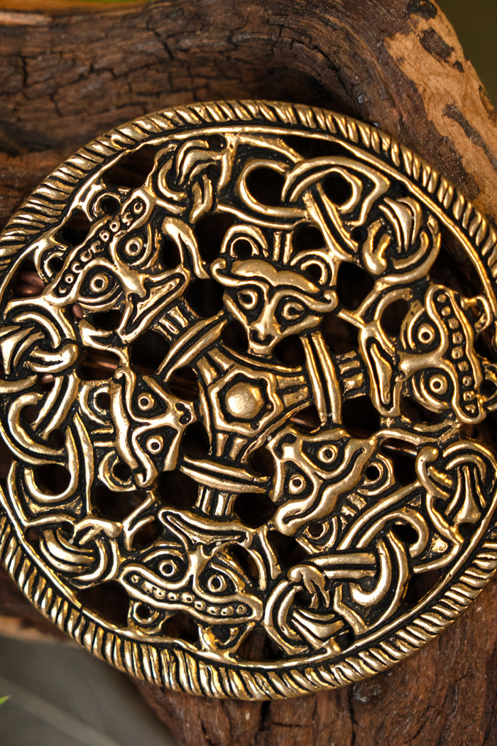 Skivefibula i Borre-stil, bronze