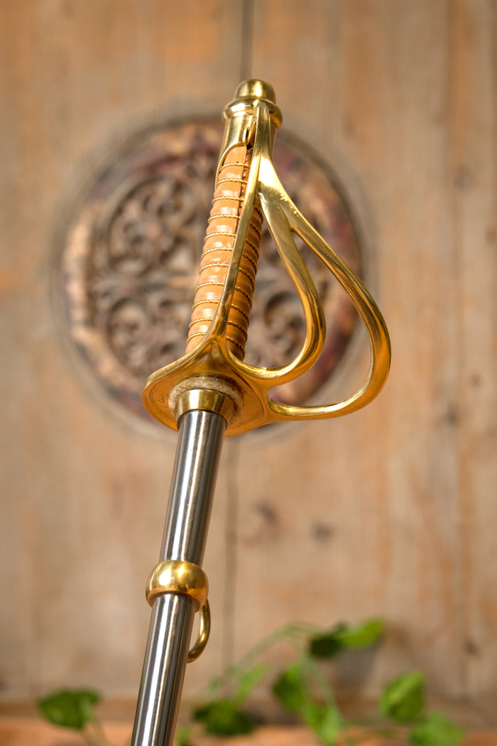 Sable del Ejército Confederado Guerra Civil Americana, semi-afilado