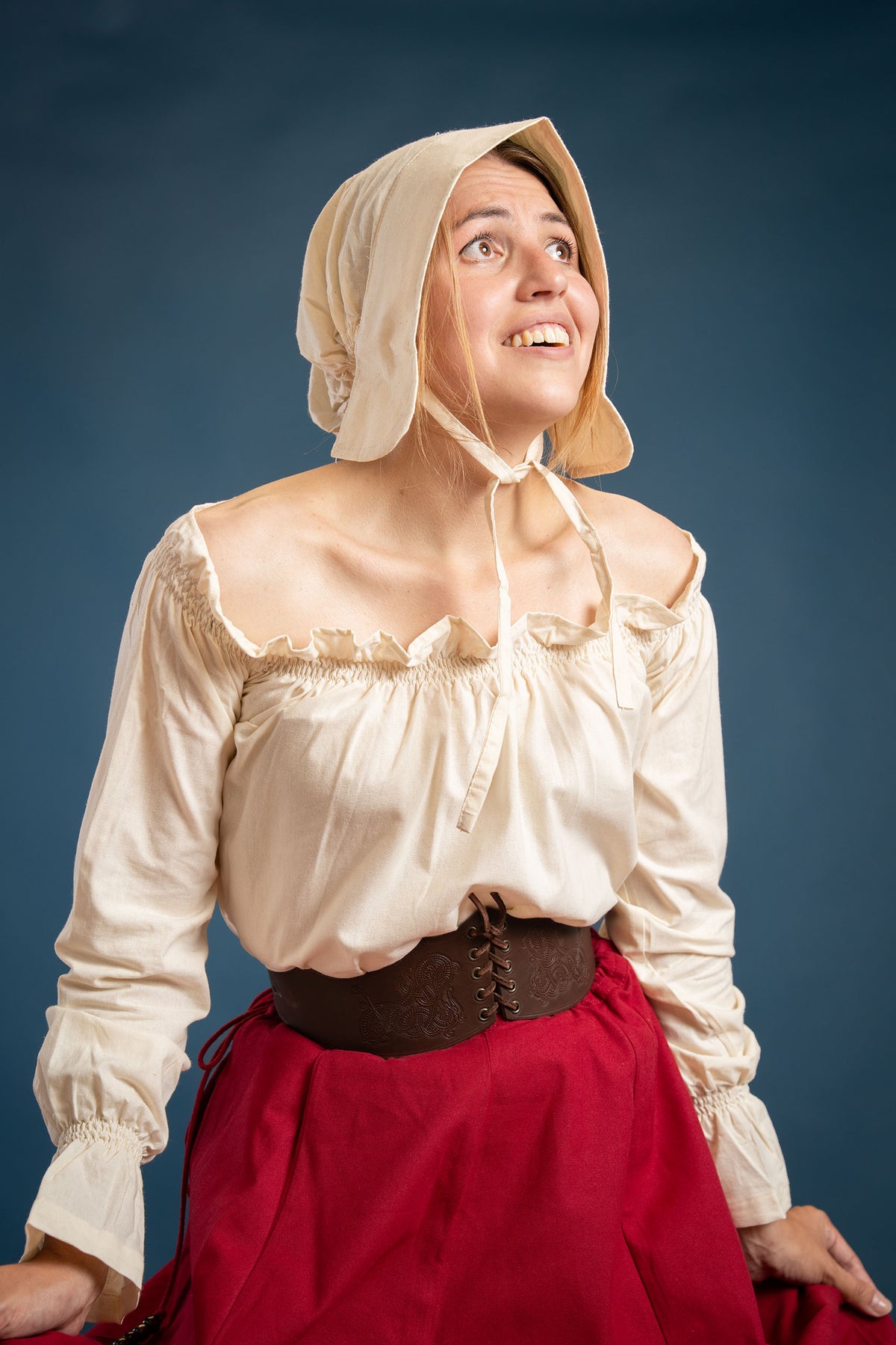 Renæssancebluse Elizabeth, creme