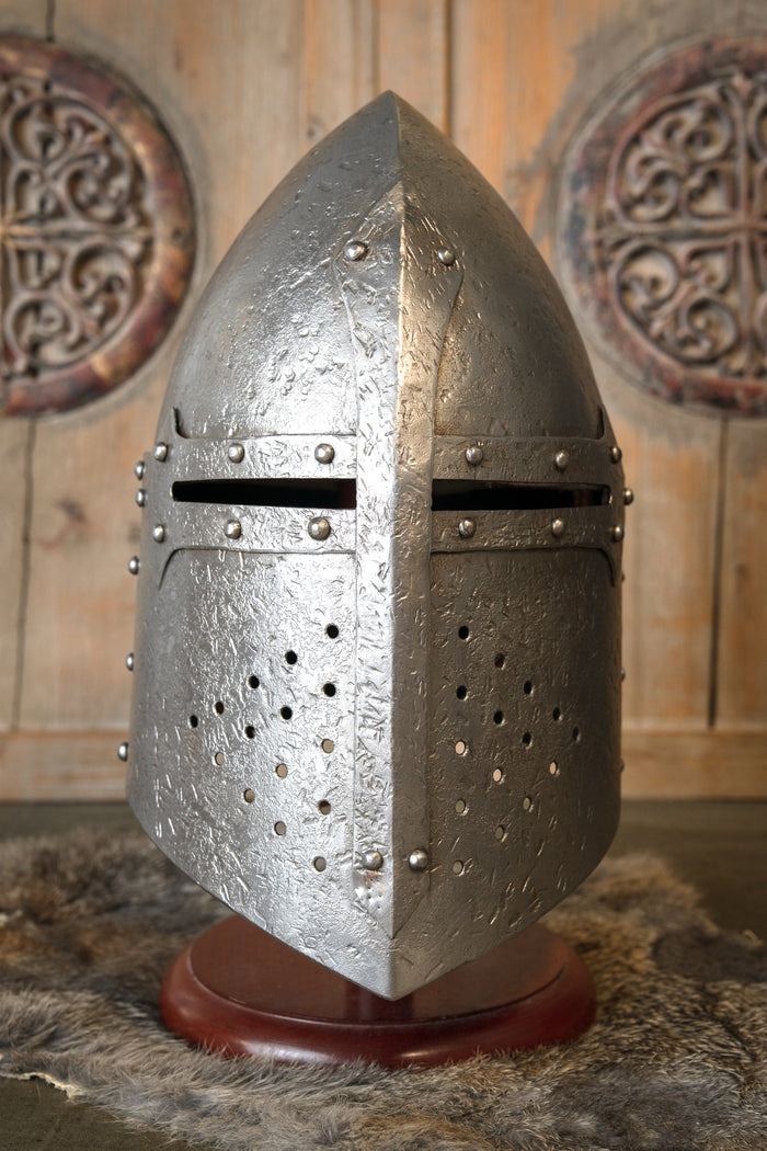Knight helmet antique finish, 1.6 mm
