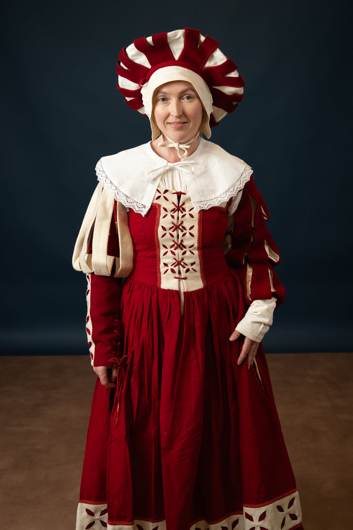 Kołnierz XVII-wieczny Leonard, biały