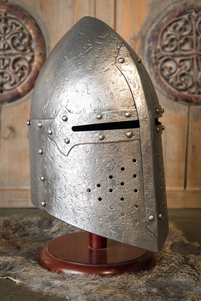 Knight helmet antique finish, 1.6 mm