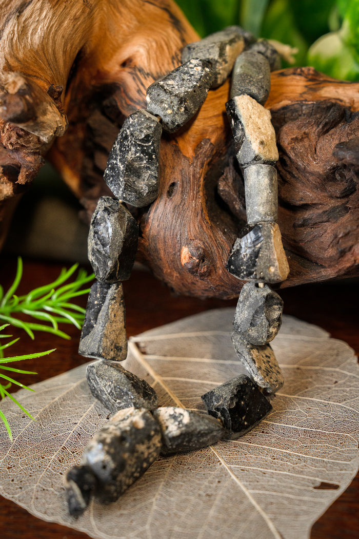 Glaskralen viking ketting, 25 kralen