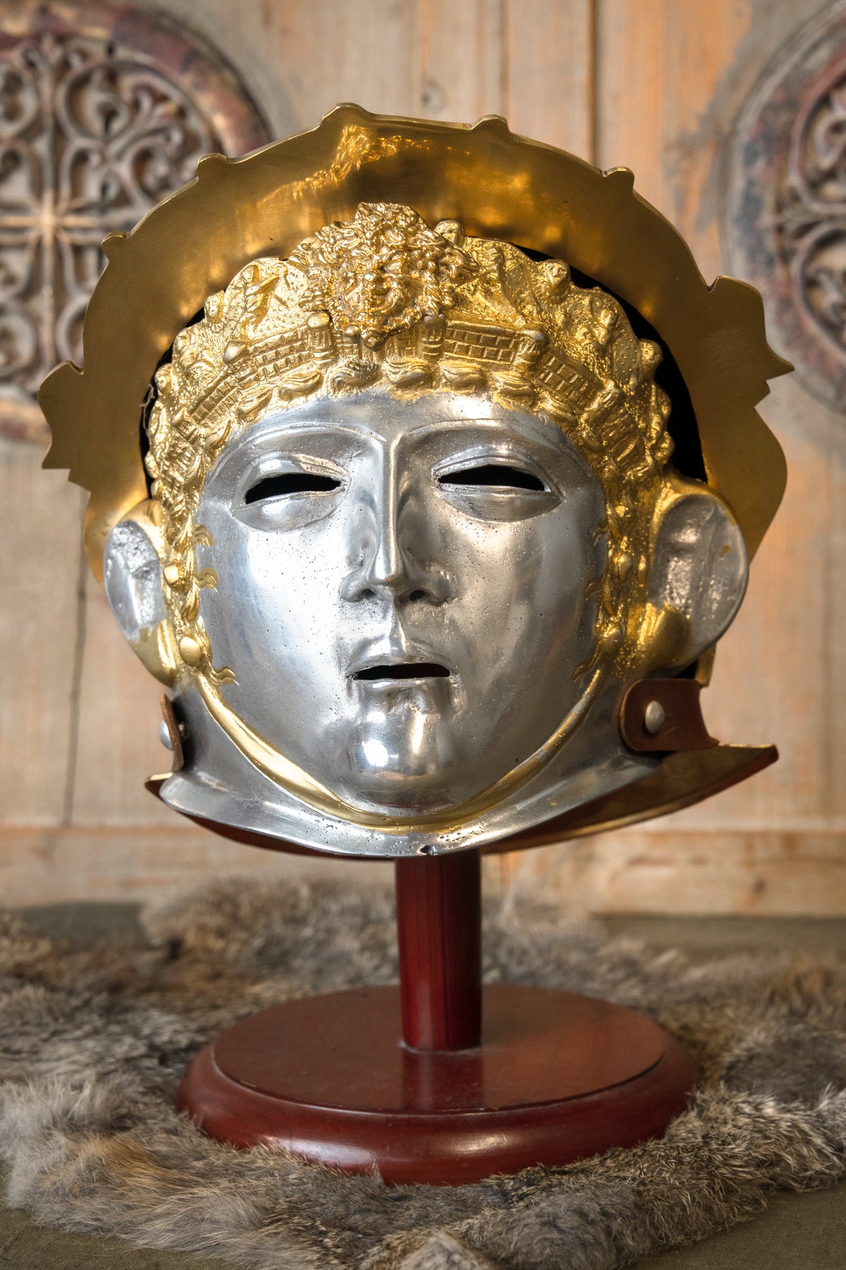 Casque de sport romain avec larva-masque, 1,3 mm