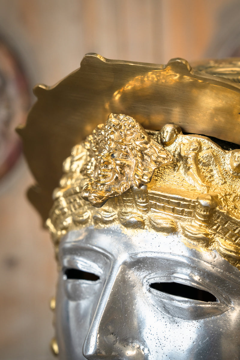 Roman sports helmet with larva mask, 1.3 mm