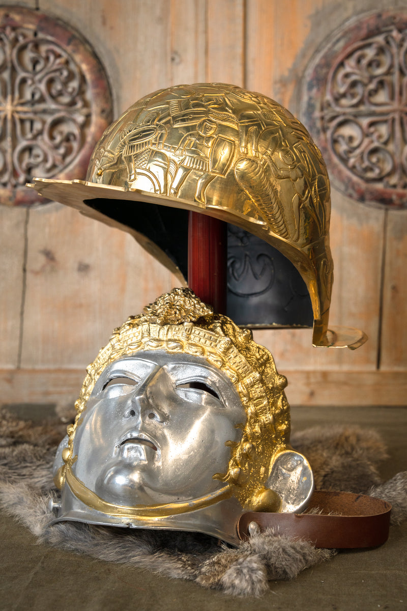 Roman sports helmet with larva mask, 1.3 mm