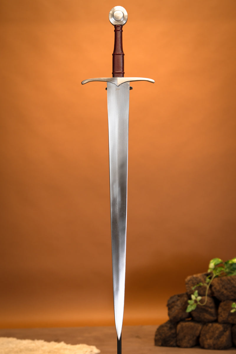 Mittelalterliches Bastardschwert Arbedo, 1350–1400, scharf