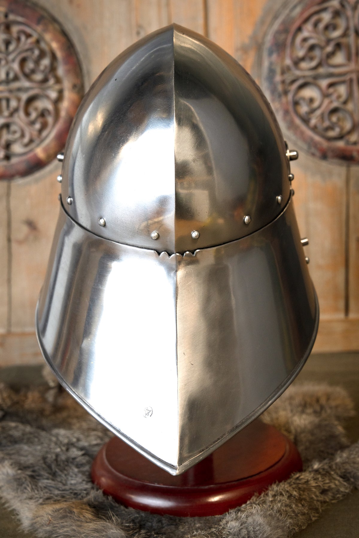 Tysk sallet Nürnberg, 2 mm (battle-ready)