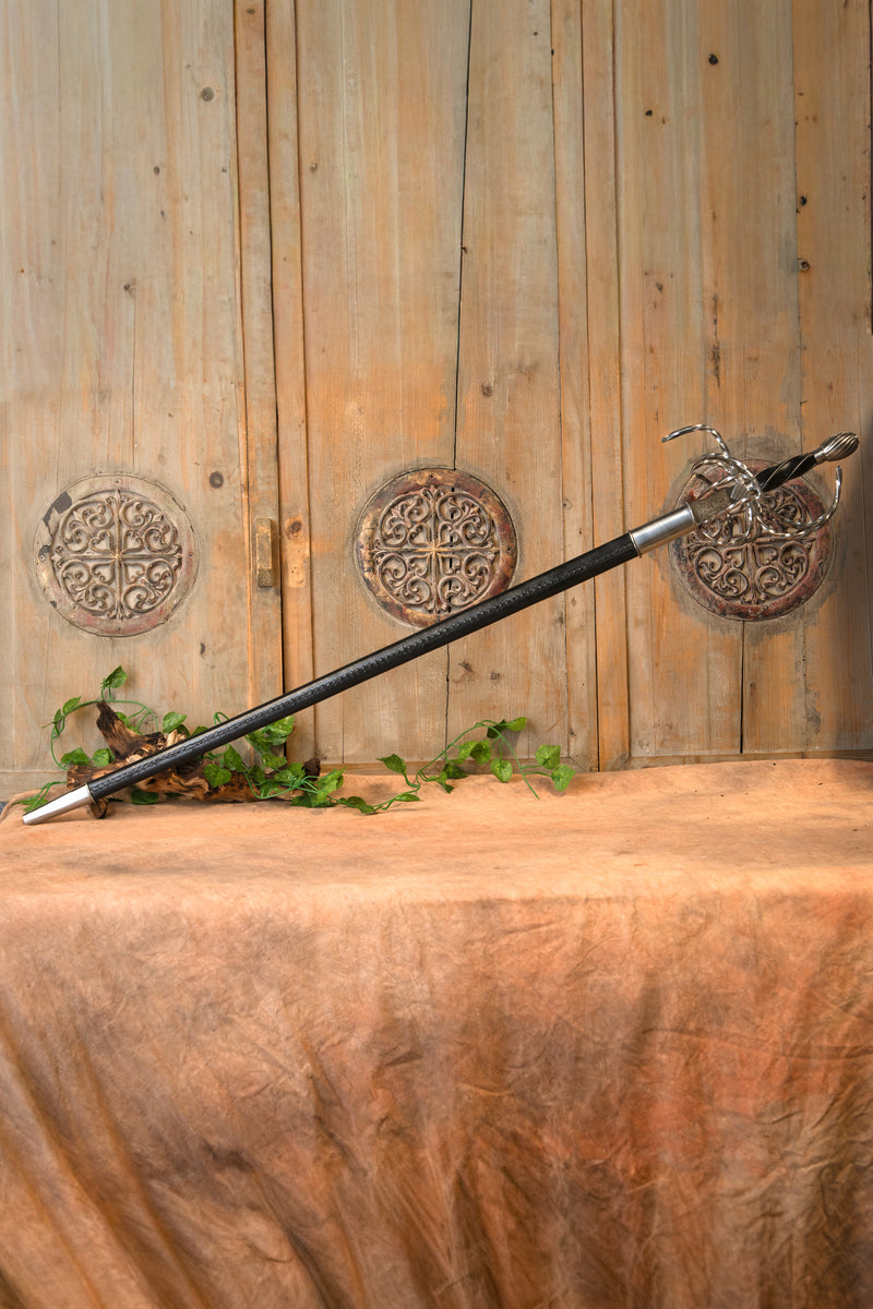 Brandenburg Rapier mit Gravuren, halb scharf