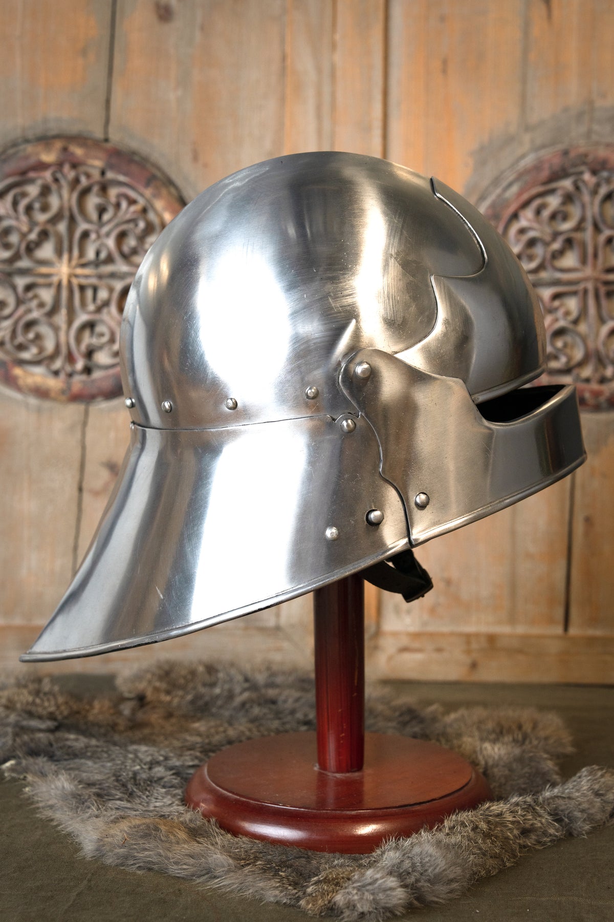 Tysk sallet Nürnberg, 2 mm (battle-ready)
