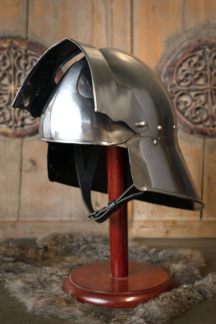 Sallet allemand de Nuremberg, 2 mm, prêt au combat