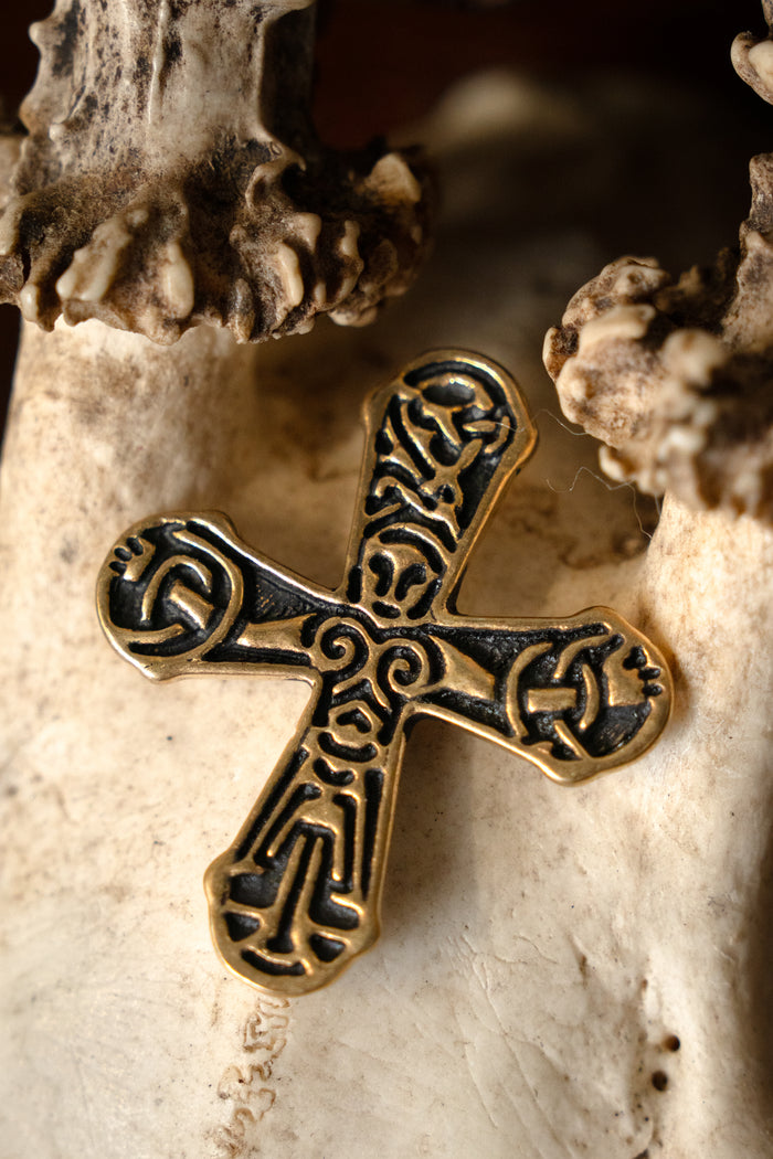 Gatebo Vikingkruis, brons