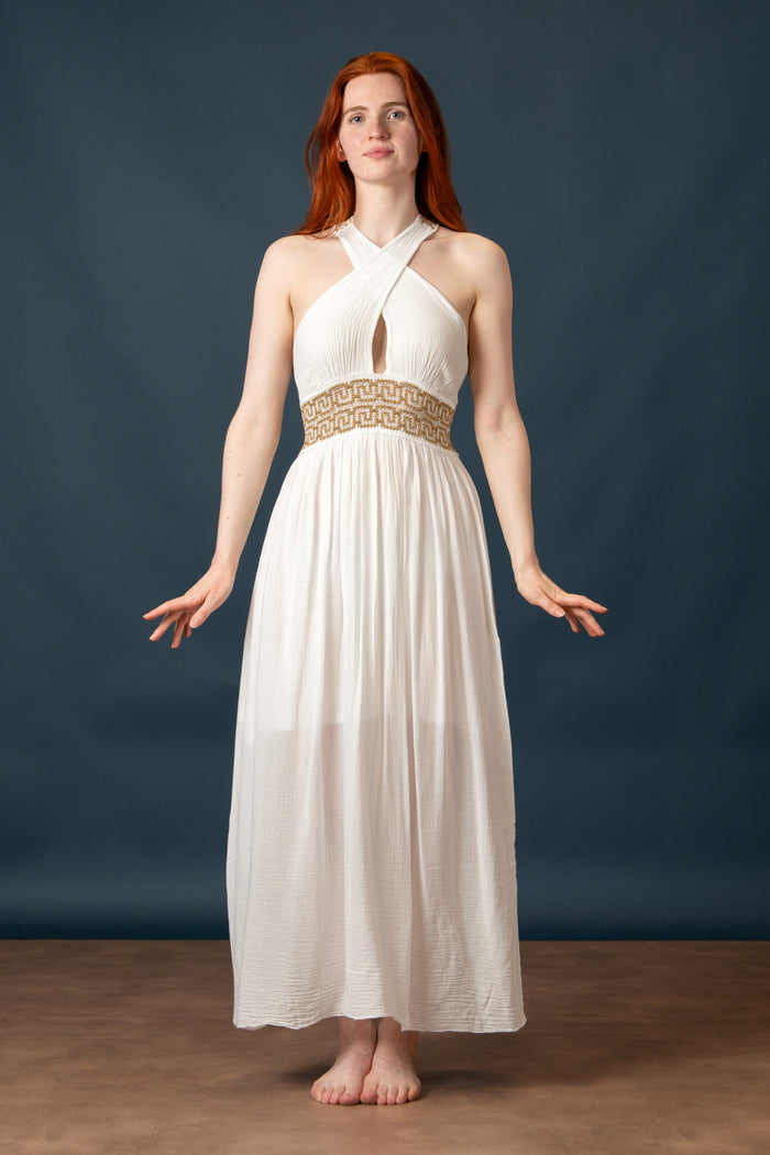 Goddess Dress Persephone, white