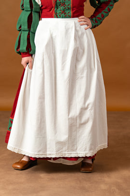 Schürze mit Spitze, weiß