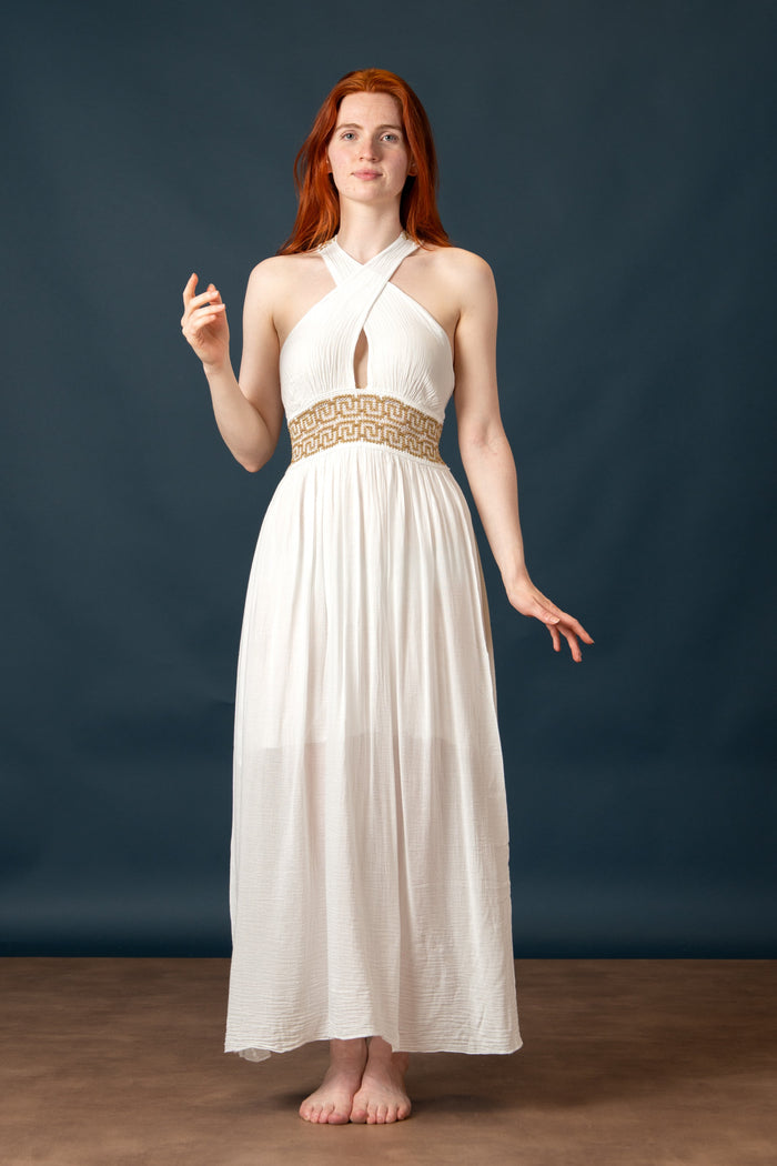 Goddess Dress Persephone, white