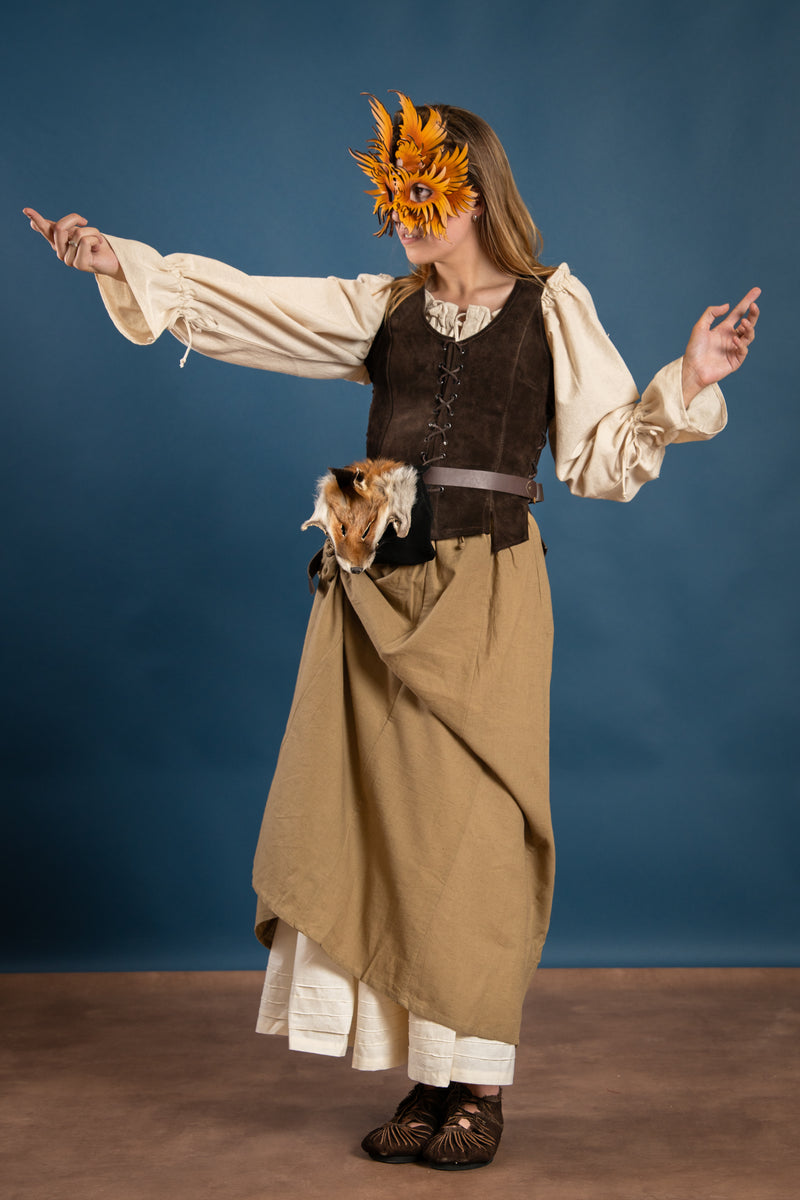 Spódnica Inge, brązowa